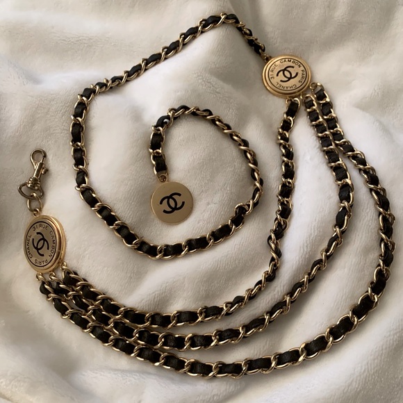 Vintage CHANEL  chain belt. - Picture 1 of 4